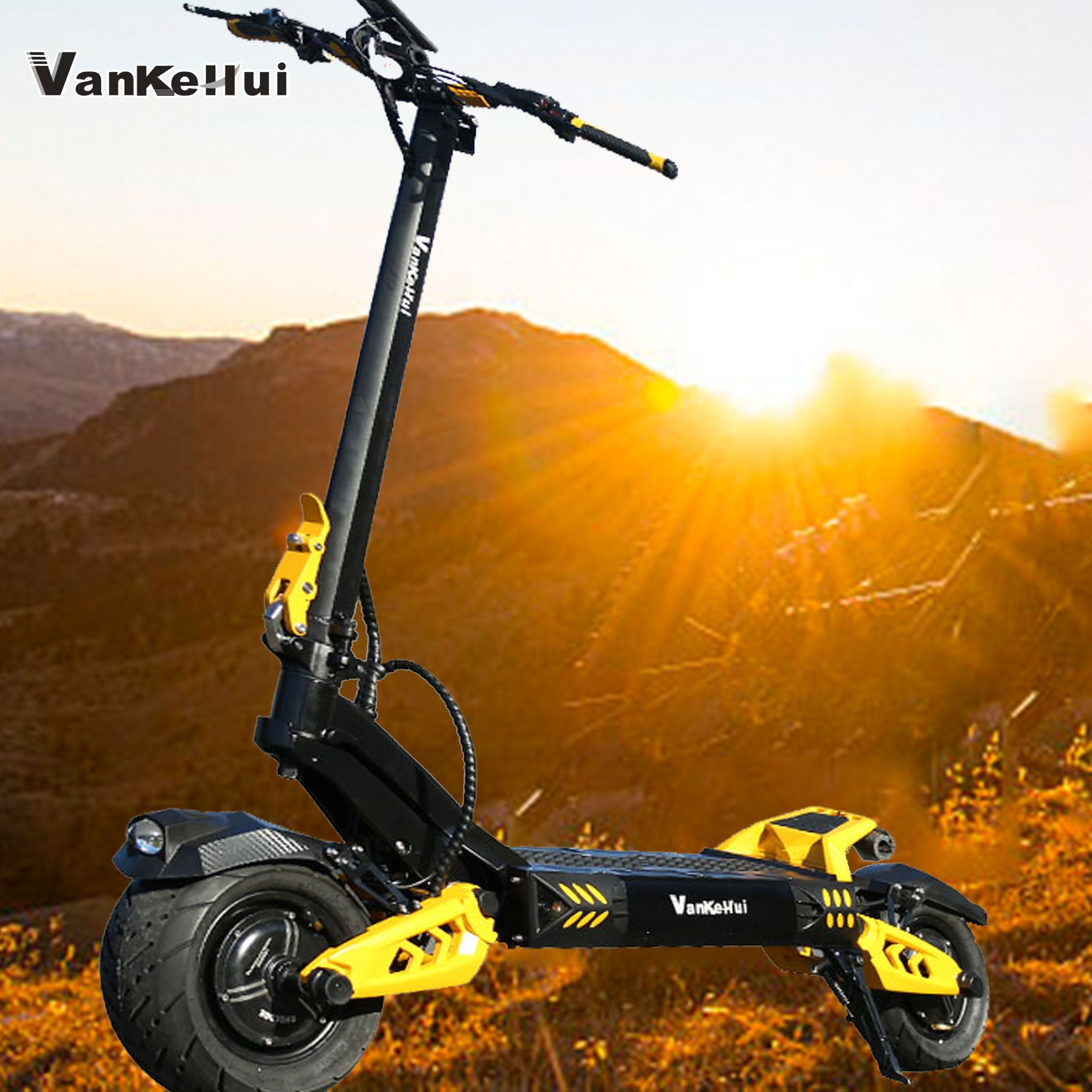 Supports OEM/ODM, LOGO customization, dual-drive folding lithium battery two-wheeled flatbed truck VankeHui