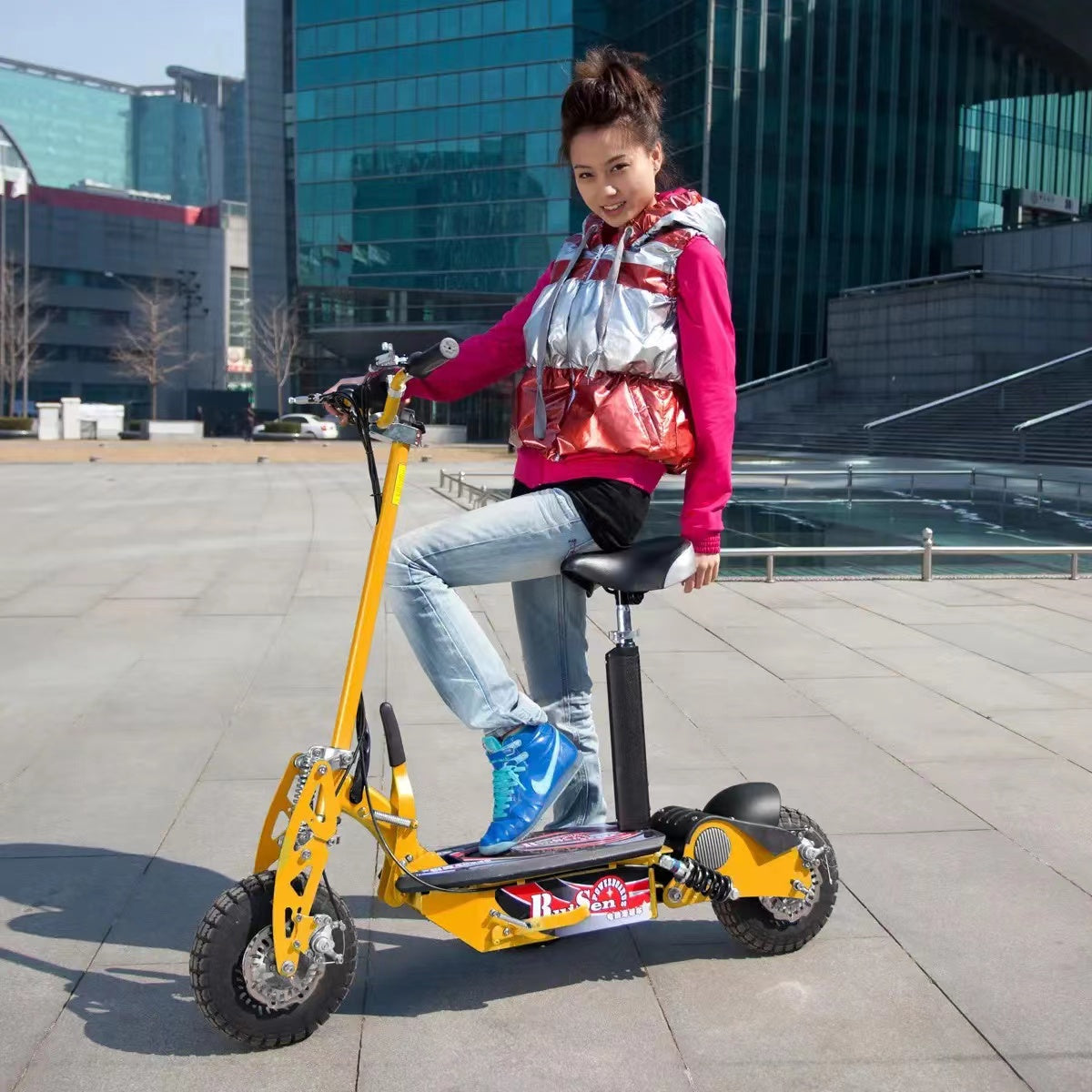 48V 1000W 1600W two-wheel folding electric scooter, electric mobility scooter, bed sports EVO, vankehui