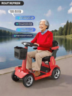 Us overseas warehouse shipment: Elderly lithium battery four-wheel mobility scooters, ROVORON, REYWMER, Paiseec, S3, W1