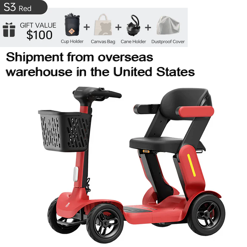 American overseas warehouse, elderly lithium battery four-wheel mobility vehicles, ROVORON, REYWMER, Paiseec, S3, W1,