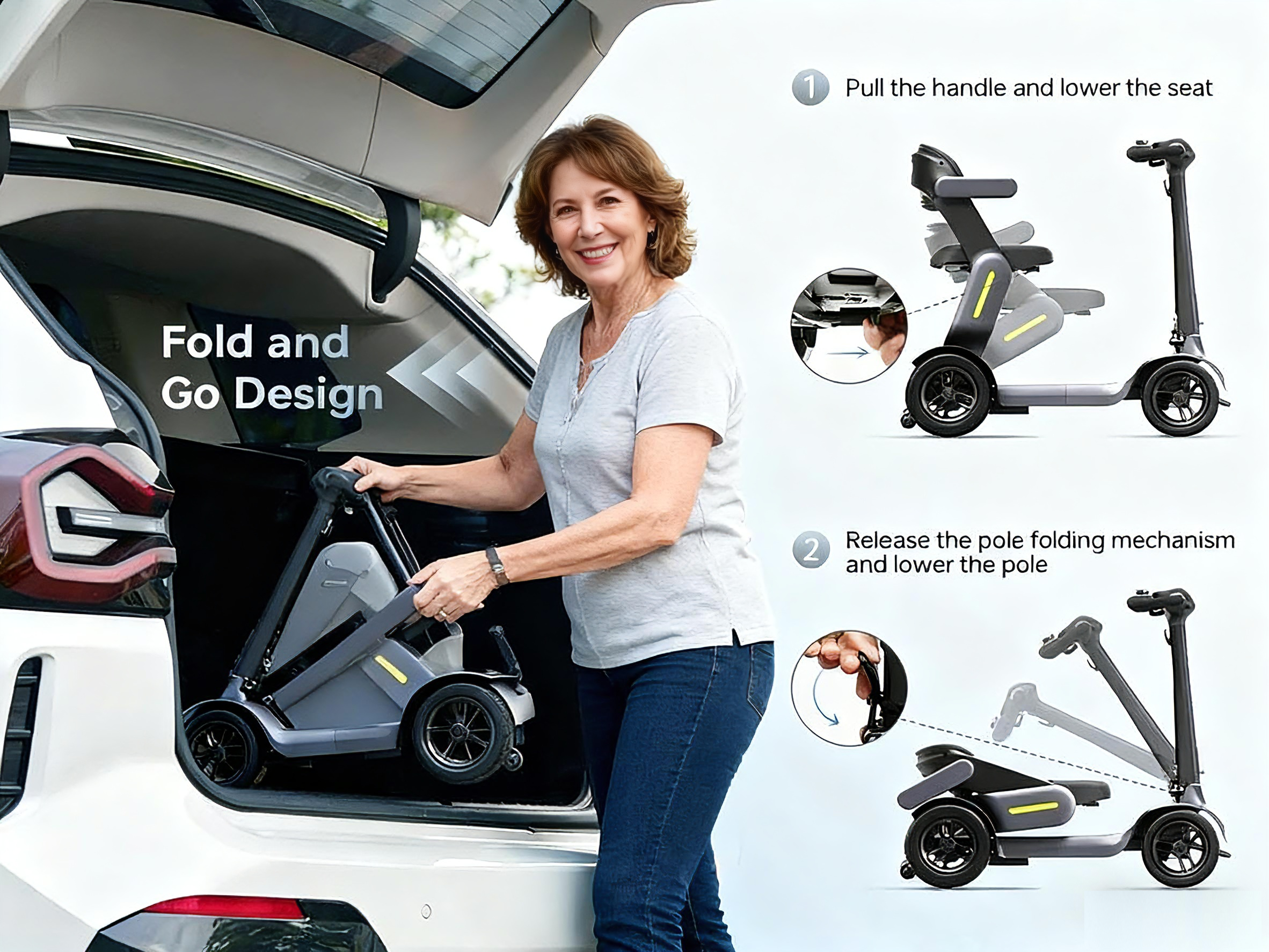 postmaster supports batch The electric vehicle for the elderly is foldable Paiseec 2-in-1 Electric Wheelchair W1  S3、PAISEEC d3、ROVORON、REYWMER reywmer