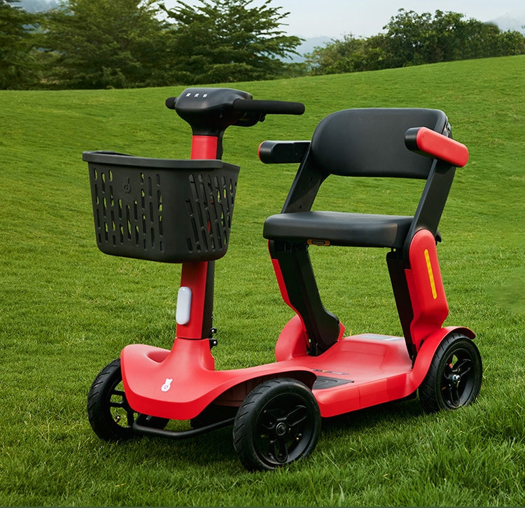 Mass production of new elderly mobility scooters, four-wheel electric anti-drop scooters for the elderly, overseas warehouse, ROVORON, REYWMER, Paiseec
