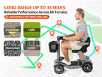 Mass production of new elderly mobility scooters, four-wheel electric anti-drop scooters for the elderly, overseas warehouse, ROVORON, REYWMER, Paiseec