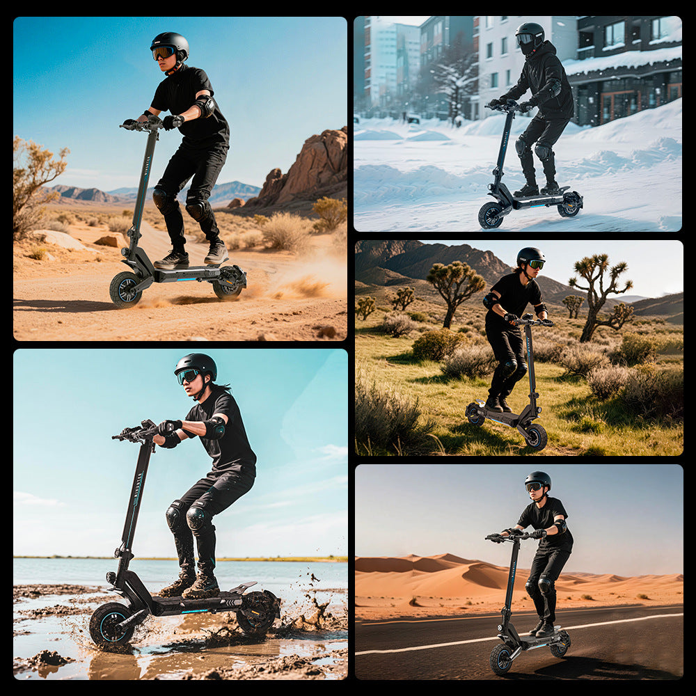 800W dual-motor electric scooter, 520AH adult off-road electric scooter, maximum speed 65KM/H, brushless motor 80KM