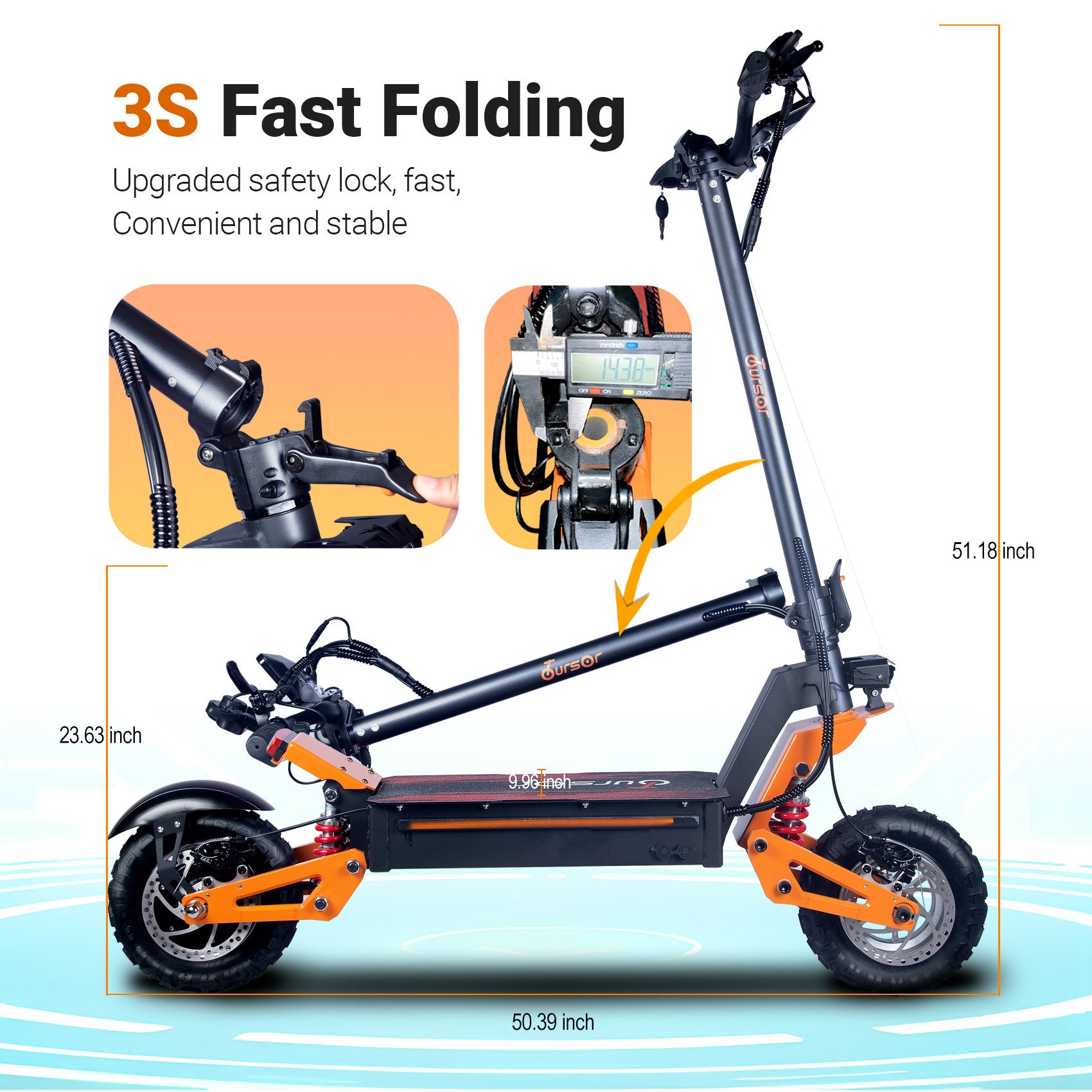 11-inch off-road electric scooter 48V1200W single drive, one-piece consignment from overseas warehouses in Europe, the United States and the United Kingdom