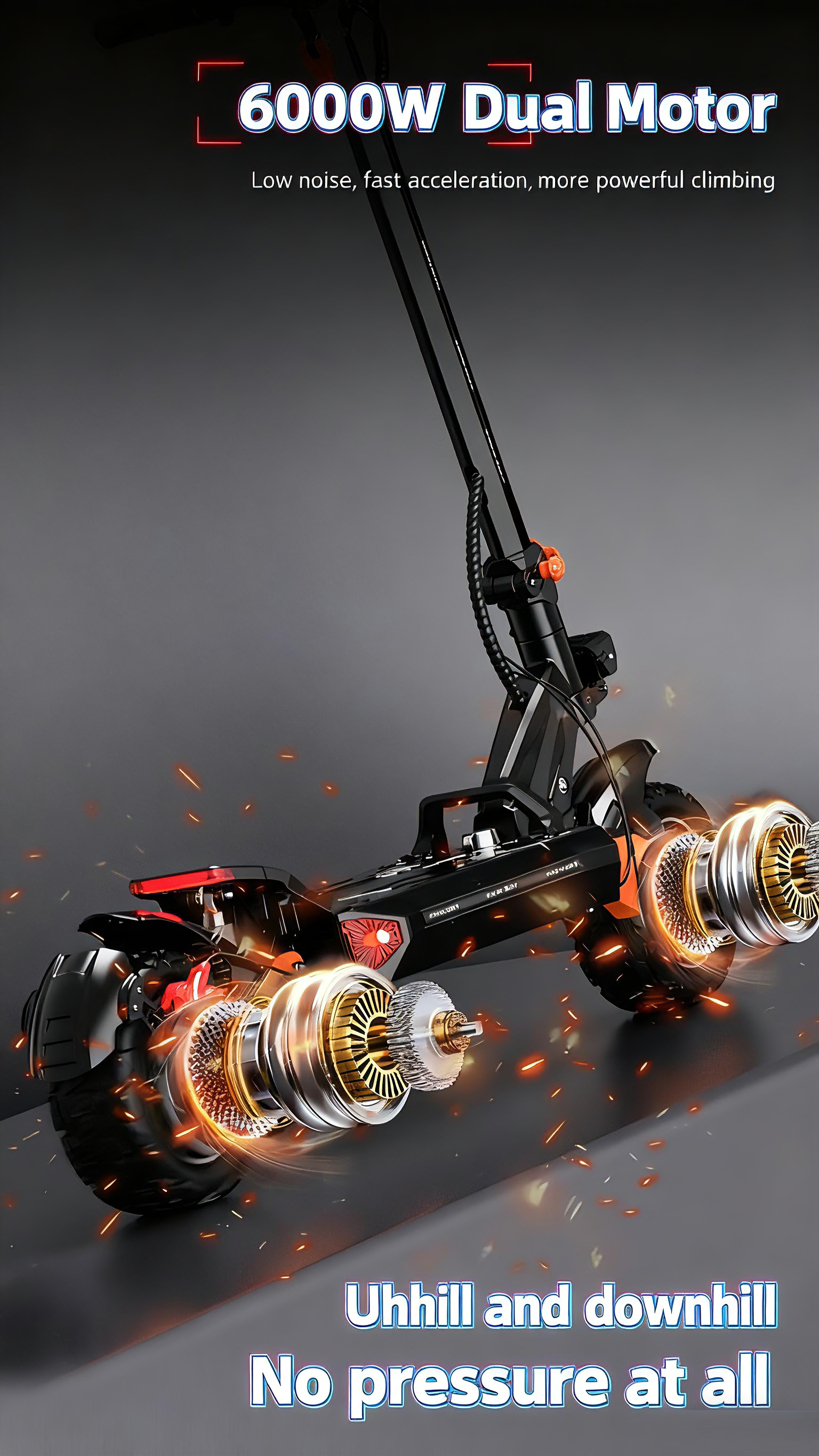 Lithium battery electric scooters are directly shipped overseas to the United States and Canada. 6000W dual-drive long-range electric scooters for adults
