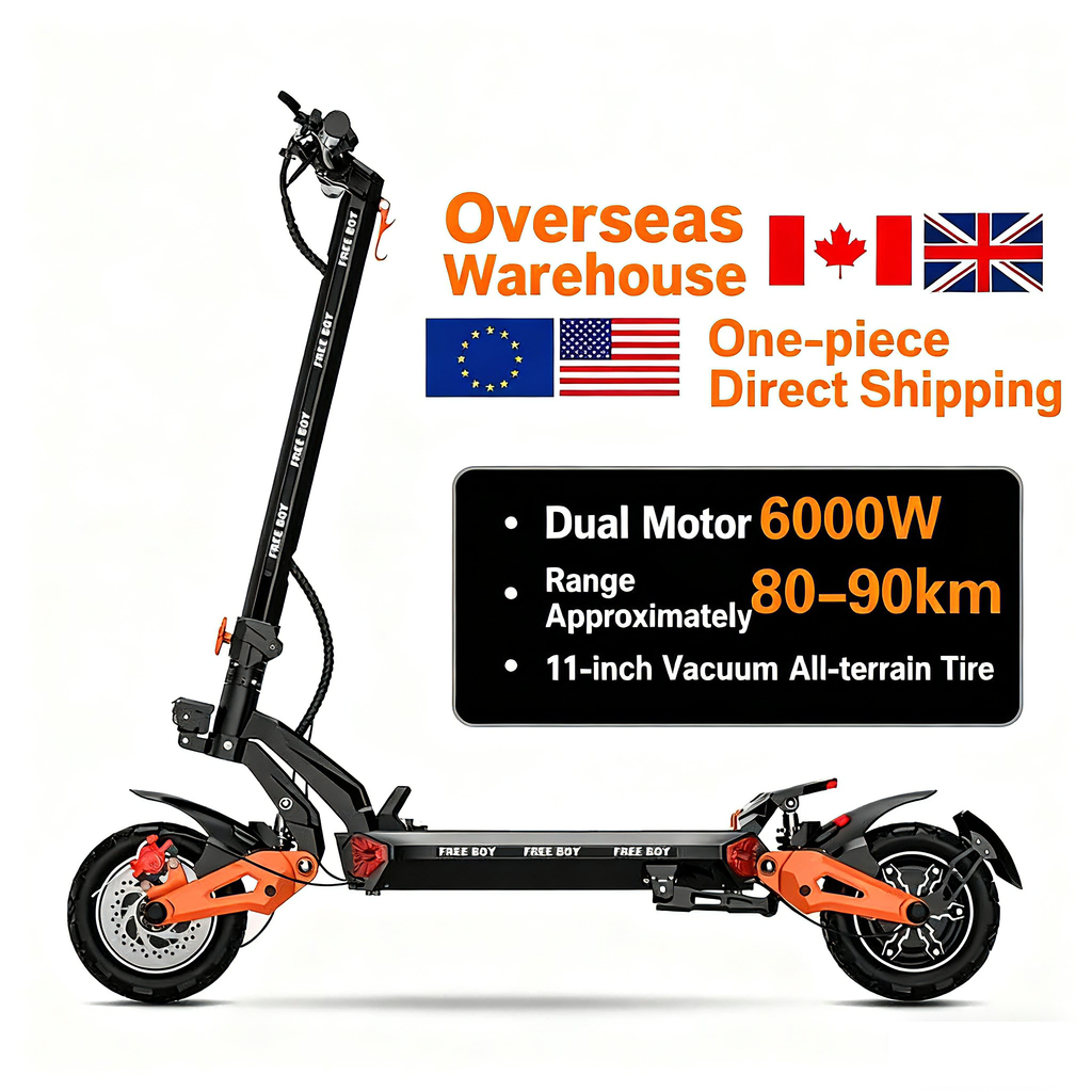 Lithium battery electric scooters are directly shipped overseas to the United States and Canada. 6000W dual-drive long-range electric scooters for adults