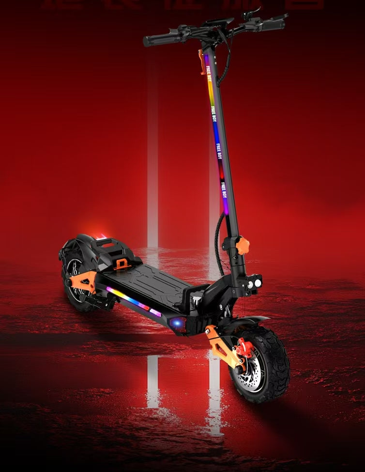 Lithium battery electric scooters are directly shipped overseas to the United States and Canada. 6000W dual-drive long-range electric scooters for adults
