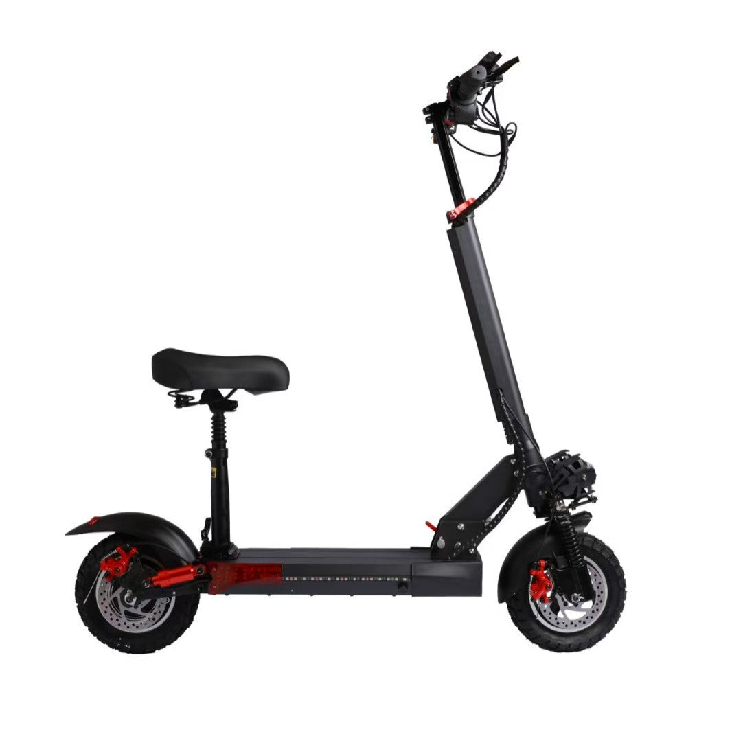 Adult electric scooter, 1200W motor, 48V, 21AH folding electric scooter, 11 fat tire electric mountain scooter
