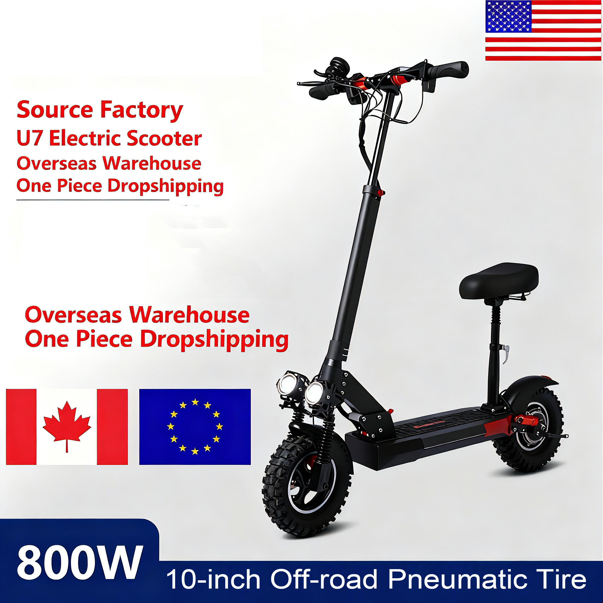 Adult electric scooter, 1200W motor, 48V, 21AH folding electric scooter, 11 fat tire electric mountain scooter