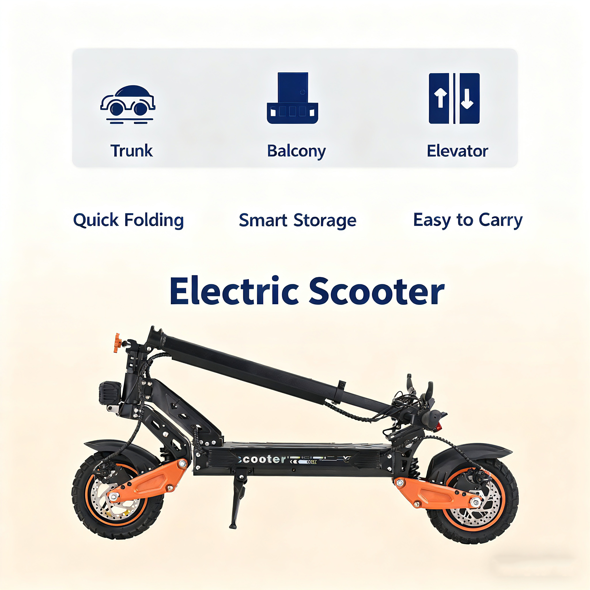 40MPH Top Speed，K11 Adult 1200W Electric Scooter,48V21AH Battery., 11-inch Off-Road Tires Sport Folding EScooter For Commuting