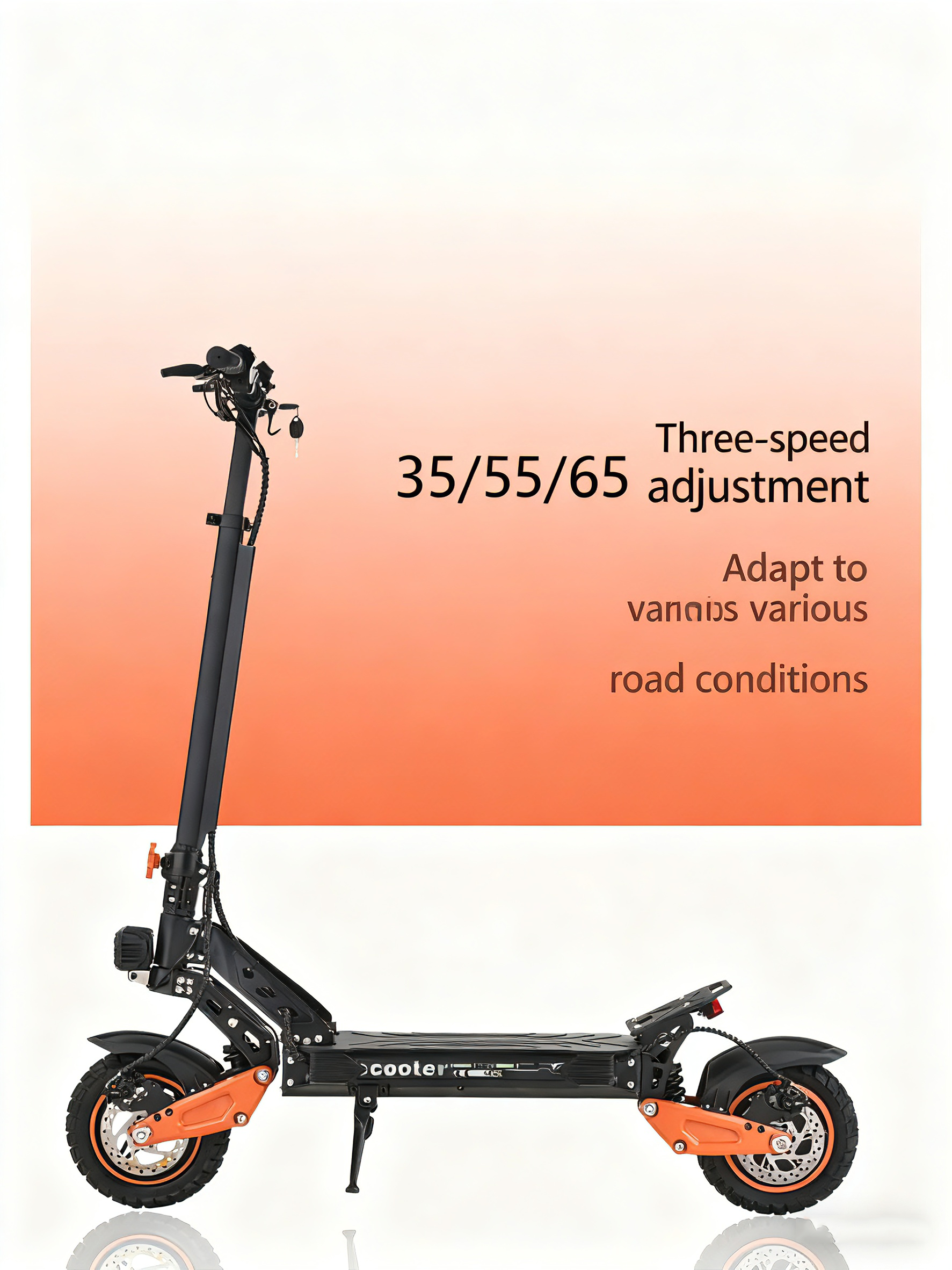 40MPH Top Speed，K11 Adult 1200W Electric Scooter,48V21AH Battery., 11-inch Off-Road Tires Sport Folding EScooter For Commuting