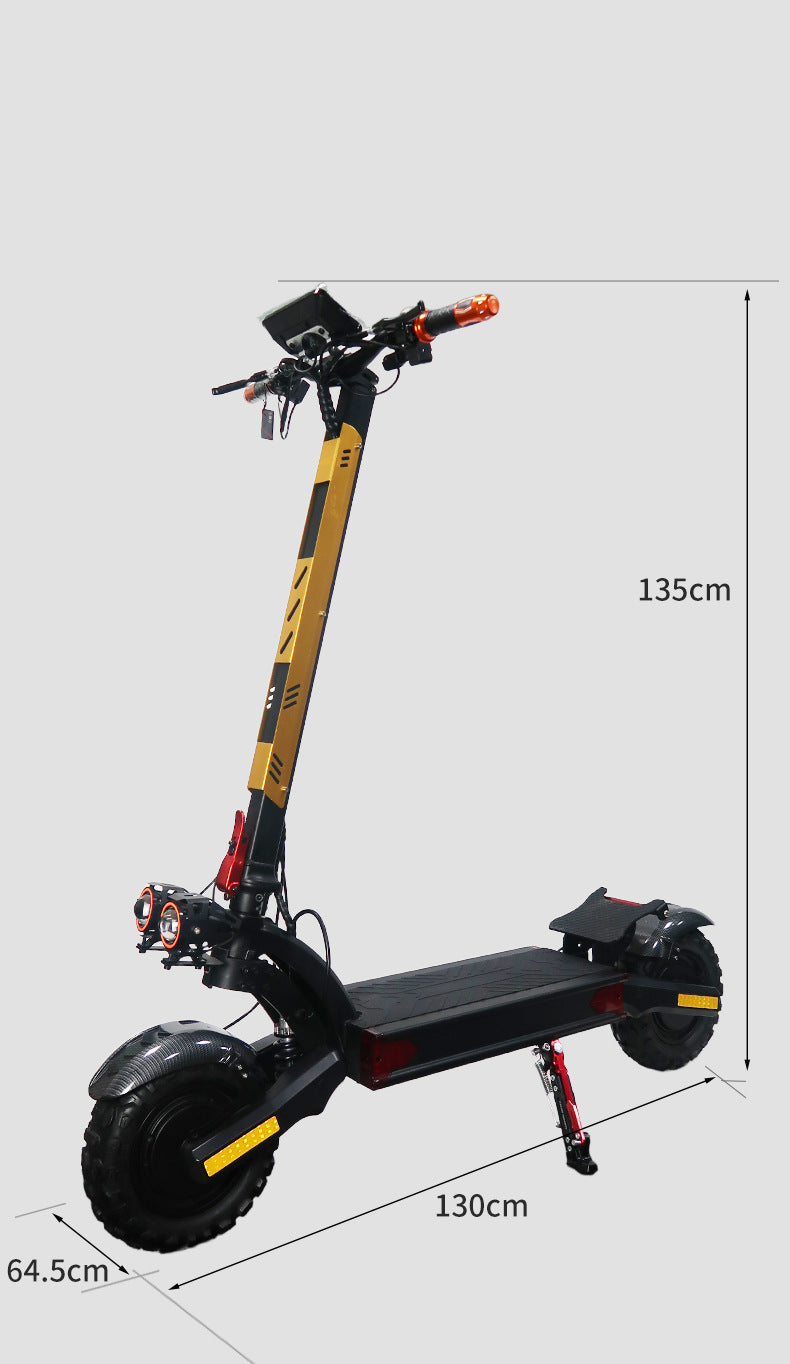 11-inch 48V15AH single and dual drive high-power electric scooter, 3500W adult outdoor high-speed long-range off-road vehicle, E-scooter two-wheeled commuter vehicle, lithium electric vehicle