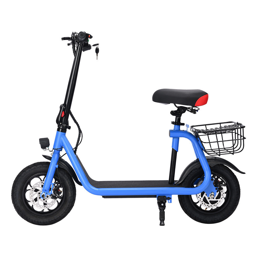 36V 500W electric small Harley-Davidson scooter, folding bike for commuting, E-scooter, adult scooter with power source factory