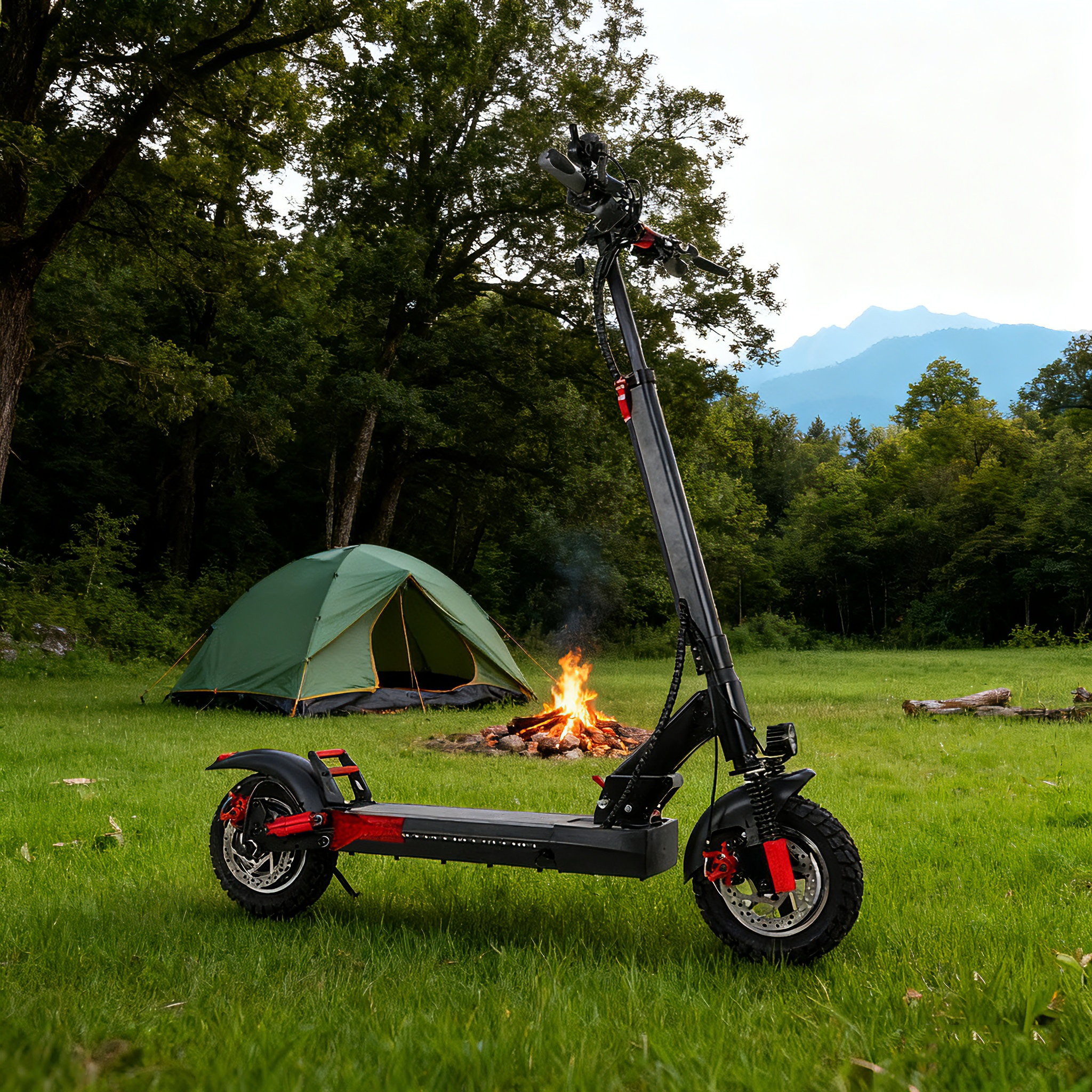 48v 500w adult E-scooter with dual shock absorption, M4 pro European off-road electric scooter