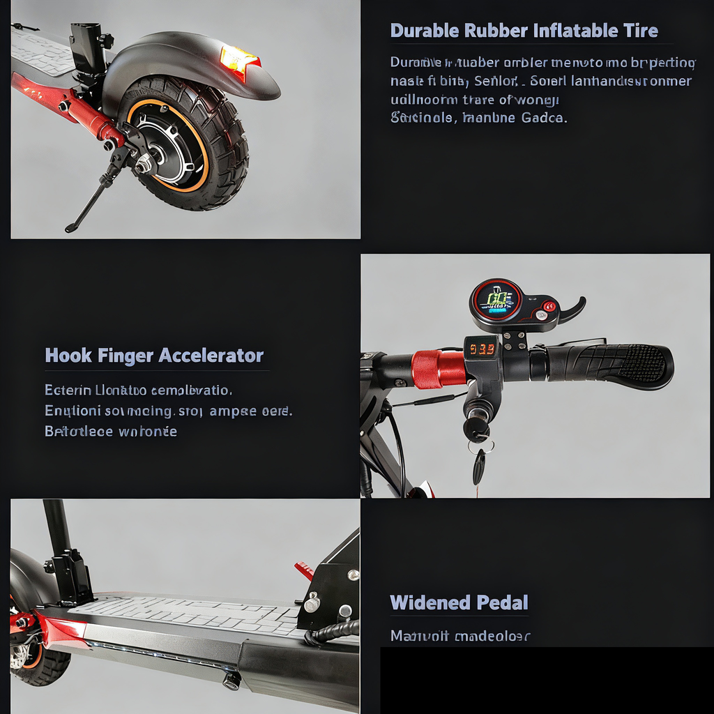 48v 500w adult E-scooter with dual shock absorption, M4 pro European off-road electric scooter