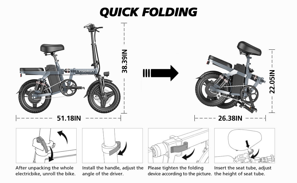 48V 10.4Ah cross-border exclusive supply of folding electric bicycles, special vehicles, motorized scooters, 14-inch folding batteries, E-BIKE electric scooters, power-assisted bicycles, motorized scooters, light bicycles, and sitting vehicles.