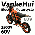 VankeHui，two-wheel electric motorcycles, 60V 2500W 27AH，Electric mobility scooter, unisex electric vehicle, long range, front and rear oil disc brakes