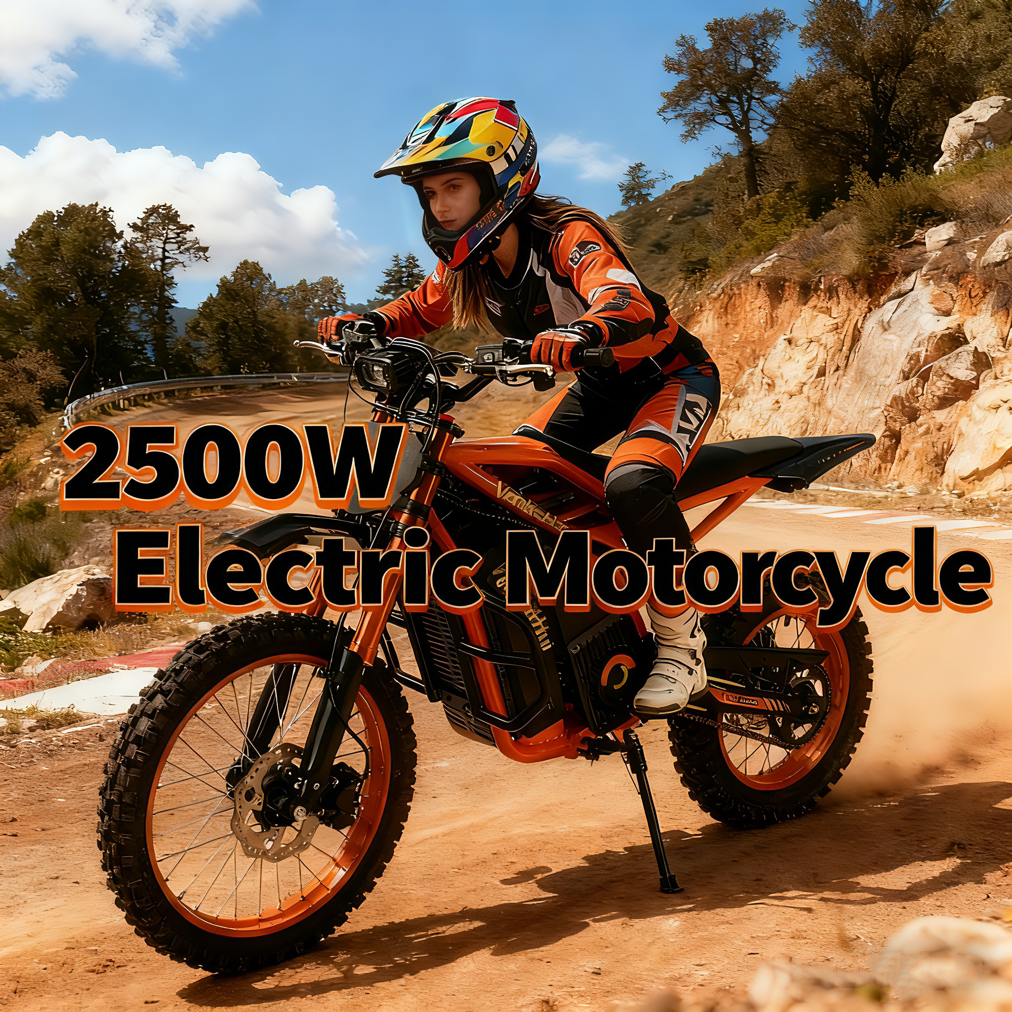 VankeHui，Factory electric vehicles, global supply，two-wheel electric motorcycles, 60V 2500W 27AH，Electric mobility scooter, unisex electric vehicle, long range, front and rear oil disc brakes