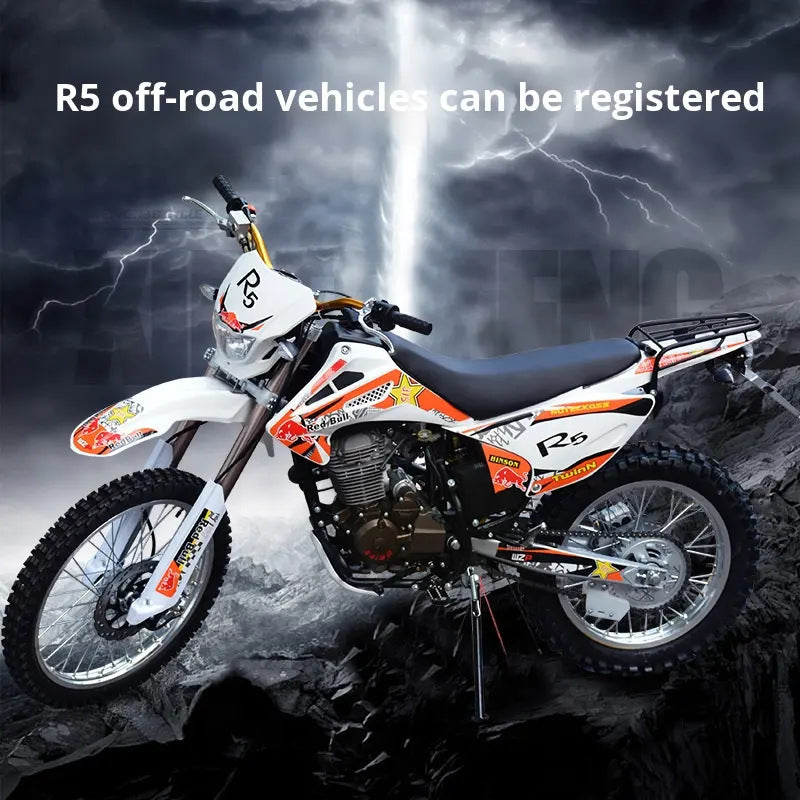 Factory direct sales: R5 off-road motorcycle with 250cc wheels, mountain racing, off-road vehicle, front and rear disc brakes vankehui