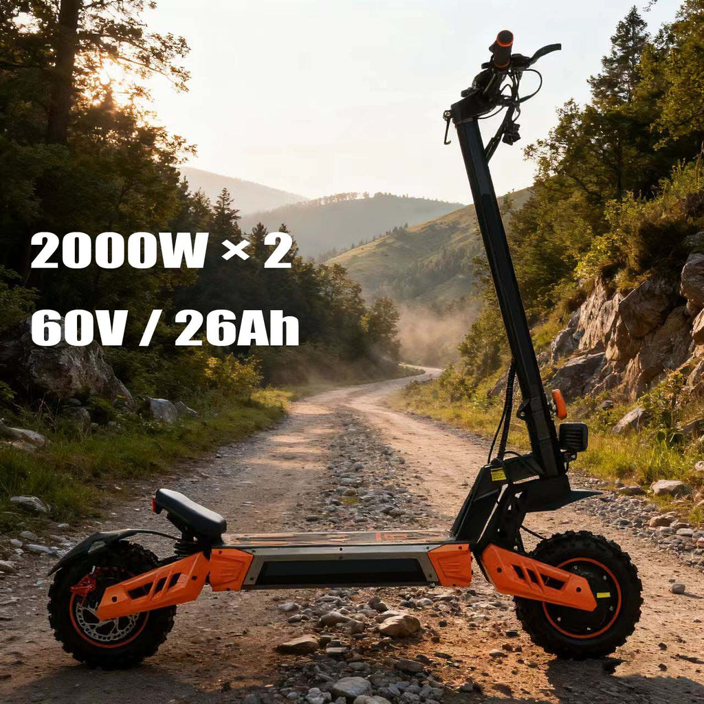 Supports OEM/ODM and LOGO customization, single-drive 48V 15AH lithium battery folding scooters, and two-wheel flatbed scooters