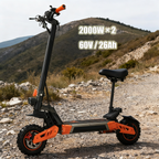 Supports OEM/ODM and LOGO customization, single-drive 48V 15AH lithium battery folding scooters, and two-wheel flatbed scooters