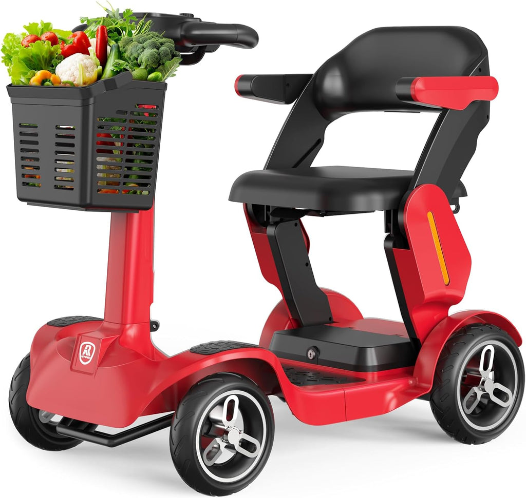 REYWMER Mobile scooters suitable for the elderly and adults, 4-wheel drive travel wheelchair equipment, 500W motor, 34-mile (about 80.6 kilometers) range, 250-pound (about 120.2 kilograms) capacity,36V 21AH