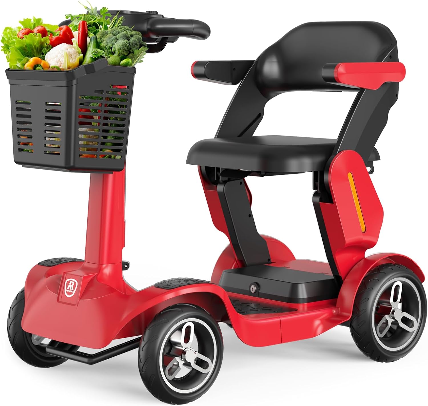 REYWMER Mobile scooters suitable for the elderly and adults, 4-wheel drive travel wheelchair equipment, 500W motor, 34-mile (about 80.6 kilometers) range, 250-pound (about 120.2 kilograms) capacity,36V 21AH