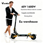 Supports OEM/ODM, LOGO customization, two-wheeled electric scooters, skateboard leisure outdoor transportation tools, dual-drive folding lithium battery two-wheeled flatbed trucks, Vanke Hui, 1600V, 60V