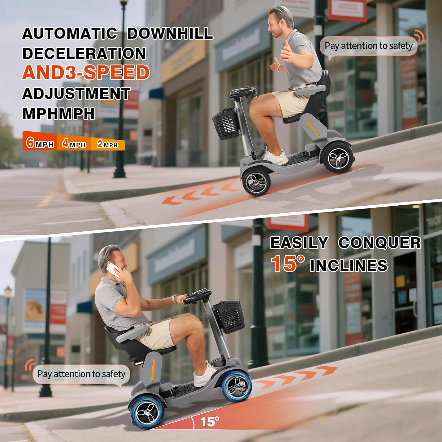 Mobility Scooter for Adults - 35 Mile Range, 6MPH Max Speed, Foldable Mobility Scooter withreywmer.com https://www.reywmer.com Comfort Seat & Basket, Lightweight 79lbs for Seniors and Commuters