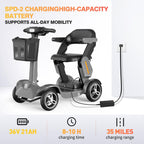 Mobility Scooter for Adults - 35 Mile Range, 6MPH Max Speed, Foldable Mobility Scooter withreywmer.com https://www.reywmer.com Comfort Seat & Basket, Lightweight 79lbs for Seniors and Commuters
