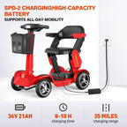Mobility Scooter for Adults - 35 Mile Range, 6MPH Max Speed, Foldable Mobility Scooter withreywmer.com https://www.reywmer.com Comfort Seat & Basket, Lightweight 79lbs for Seniors and Commuters