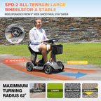 Mobility Scooter, Foldable Mobility Scooter, for Adults/Seniors, Device w36V/21Ah Extended Battery, 6mph Max, 265lbs Loading, 756Wh Lithium Battery