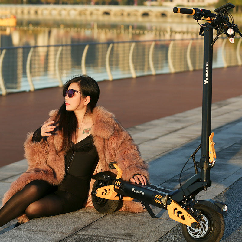 Supports OEM/ODM, LOGO customization, dual-drive folding lithium battery two-wheeled flatbed truck VankeHui