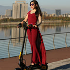 Dual drive 48V 21AH Stylish, cool and stylish, premium two-wheel lithium battery electric scooter VankeHui, 1600W 60V dual-drive electric scooter
